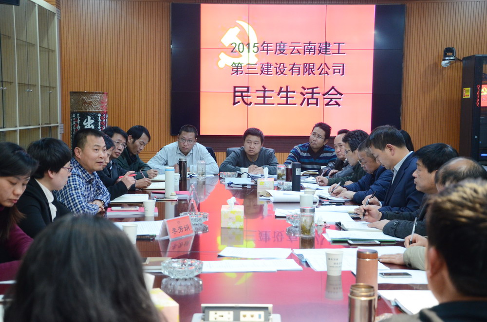 查問題 補短板 力推公司轉型升級——公司黨委召開2015年度專題民主生活會