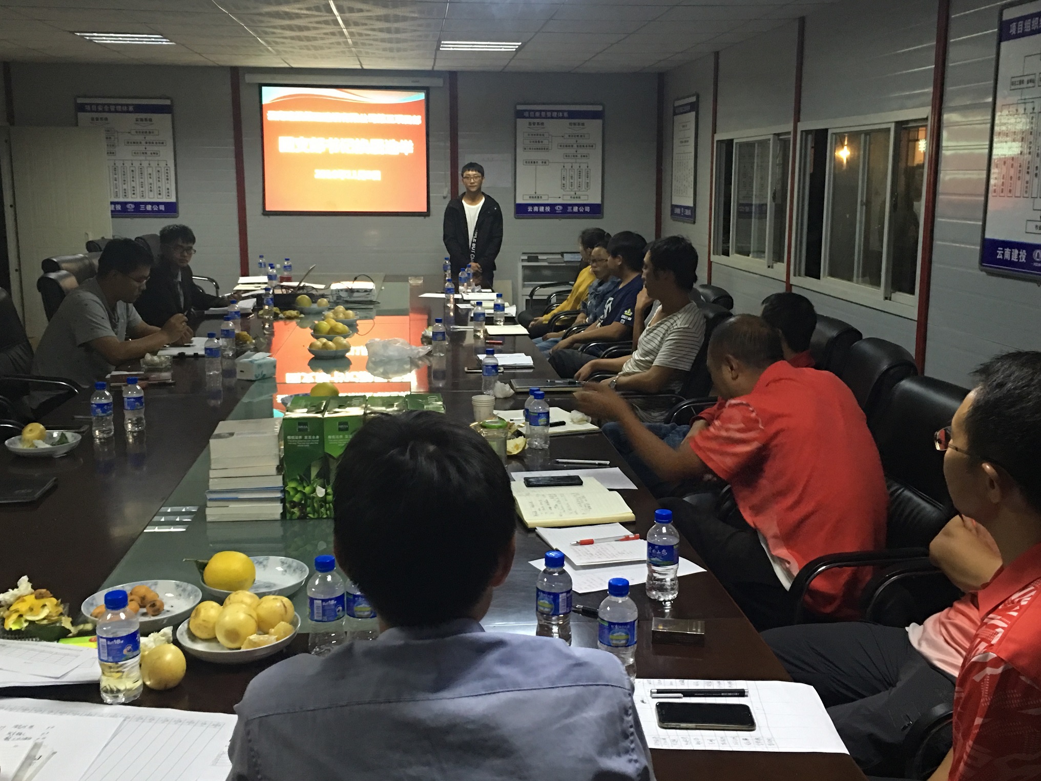 第三項目經理部舉行后備干部競聘演講