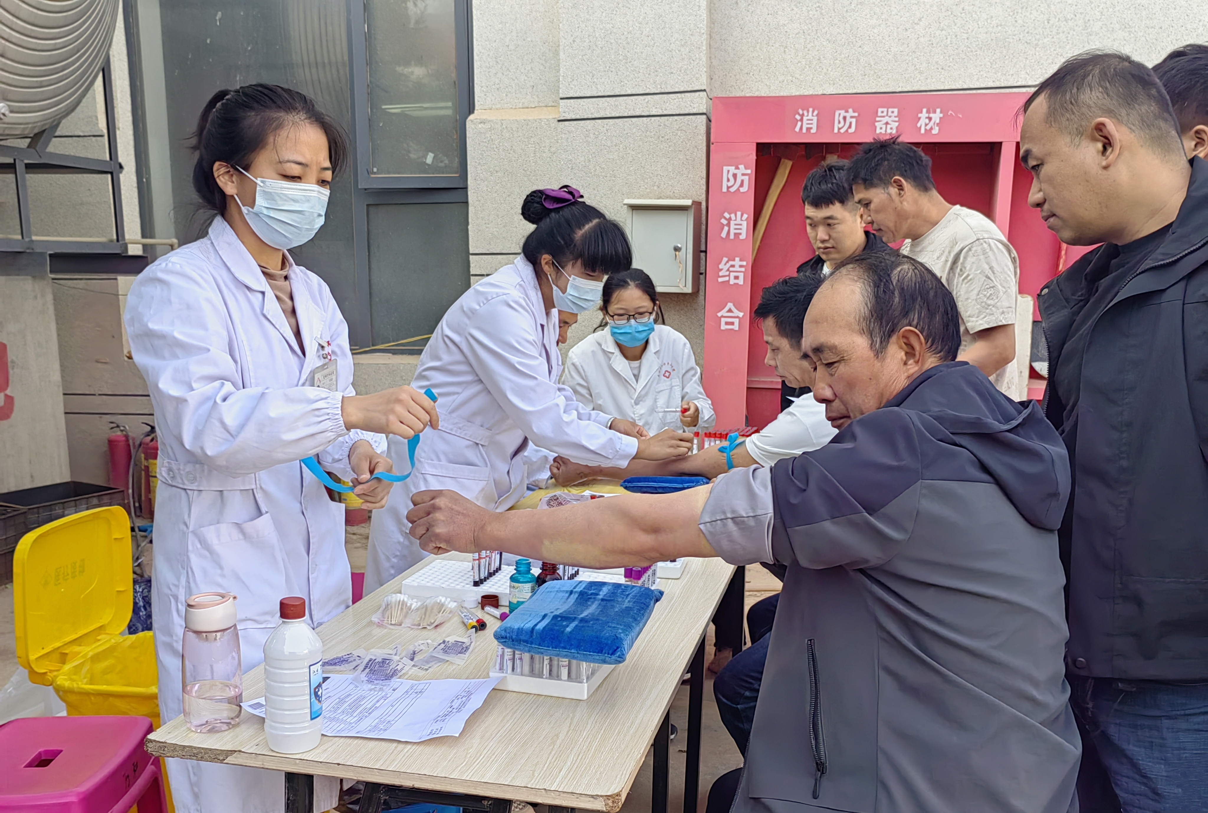 幸福建投丨元大高速?4-1 分部為340余名農(nóng)民工友提供免費(fèi)健康體檢